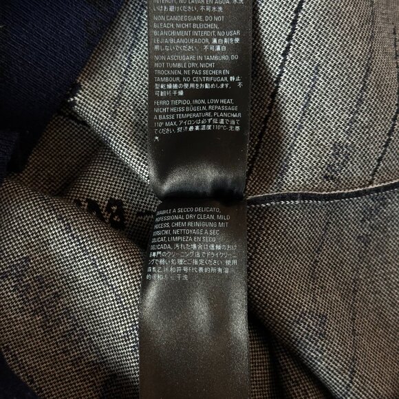 Balenciaga Navy Black & White All Over Logo Knit Sweater - Picture 5 of 6